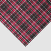 Tartan - Zwart Rood Wit Tissuepapier (Detail)
