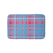 Tartanblauw en rood badmat (Voorkant)