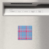 Tartanblauw en rood magneet (Insitu (Vaatwasser))