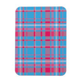 Tartanblauw en rood magneet (Verticaal)