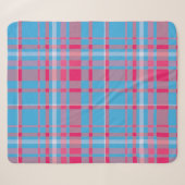 Tartanblauw en rood sherpa deken (Voorkant (horizontaal))