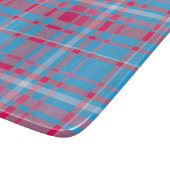 Tartanblauw en rood snijplank (Hoek)