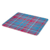 Tartanblauw en rood snijplank (Hoek)