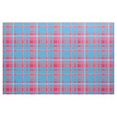 Tartanblauw en rood stof (Fat Quarter)