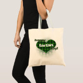 Tartanendag "Heart and Thistles" Tote Bag (Voorkant (product))