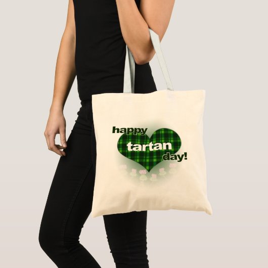 Tartanendag "Heart and Thistles" Tote Bag (Voorkant (product))