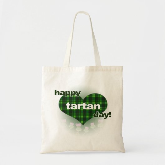 Tartanendag "Heart and Thistles" Tote Bag (Voorkant)