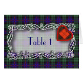 Tartanetabelnummerkaart - Morrison (Voorkant Horizontaal)