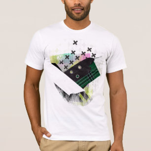 Tartanpatronen zijn onzichtbaar t-shirt