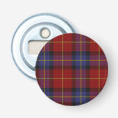 Tartanpatroon Button Flesopener (Voorkant)