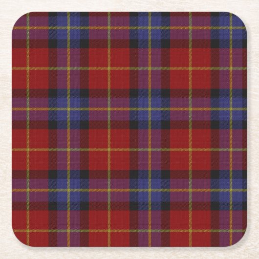 Tartanpatroon Kartonnen Onderzetters (Voorkant)