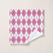 Tartanpatroon Roze 70s Bad Handdoek (Wasdoekje)