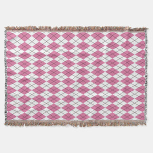 Tartanpatroon Roze Jaren 70 Deken