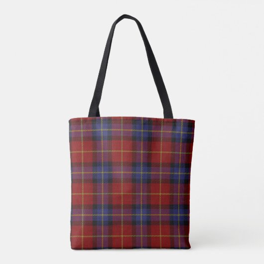 Tartanpatroon Tote Bag (Achterkant)