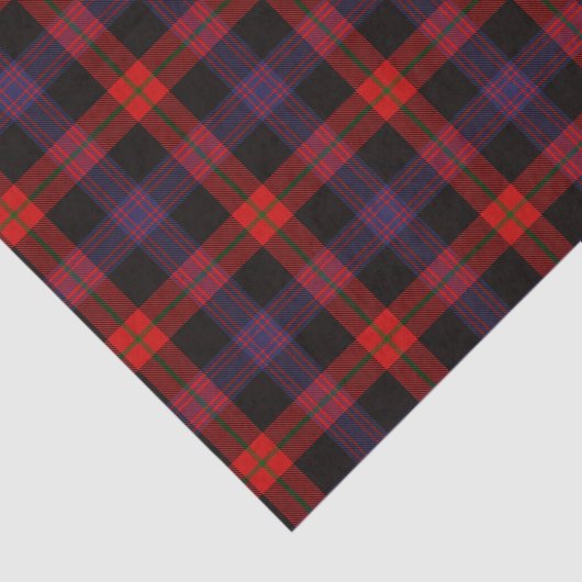 Tartanpatroon van bruine familie tissuepapier (Detail)
