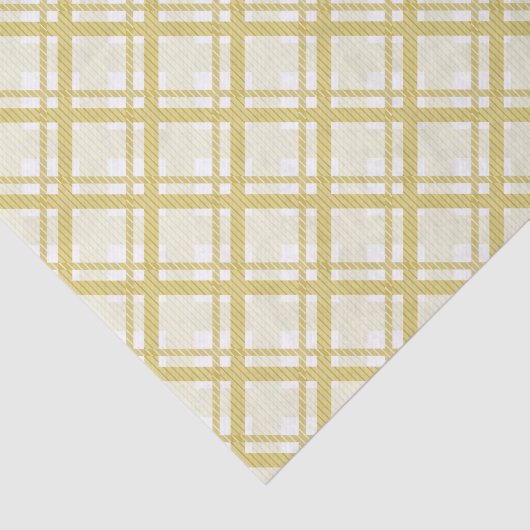 Tartanpatroon van strepen en vierkantjes tissuepapier (Detail)