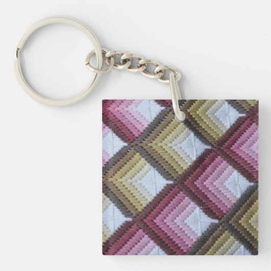 Tartanplein (eenzijdig) sleutelhanger (voorkant)