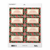 Tartantiket Kortbrood toevoegen jouw naam Etiket (Full Sheet)