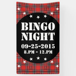 Tartanvlekvormig roodkleurig weefsel spandoek