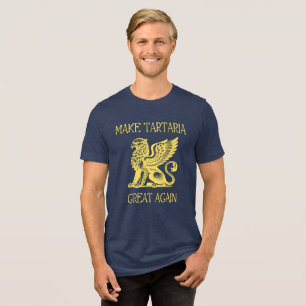 Tartaria-complottheorie verloor Empire-moddervloed Tri-Blend Shirt