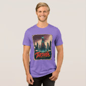 Tartaria Mud Flood Conspiracy  Tri-Blend Shirt (Voorkant volledig)