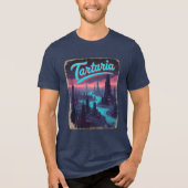 Tartaria Mud Flood Cyberpunk Vintage Tri-Blend Shirt (Voorkant)