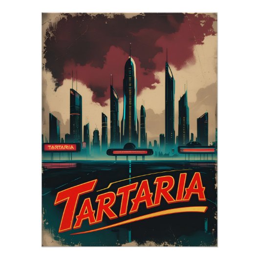 Tartaria Samenzweringstheorie Kaart Poster (Voorkant)