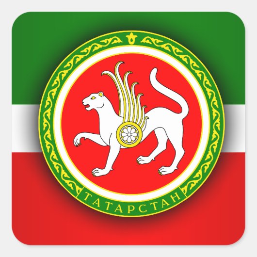 Tartarstan Vierkante Sticker (Voorkant)