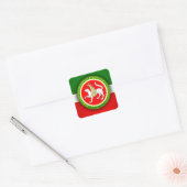 Tartarstan Vierkante Sticker (Envelop)