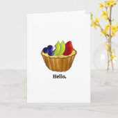 Tarte aux Fruits Fruit Tart Pie Kaart (Gele Bloem)