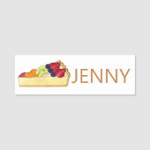 Tarte aux Fruits Fruit Tart Pie Naamplaatje (Voorkant)