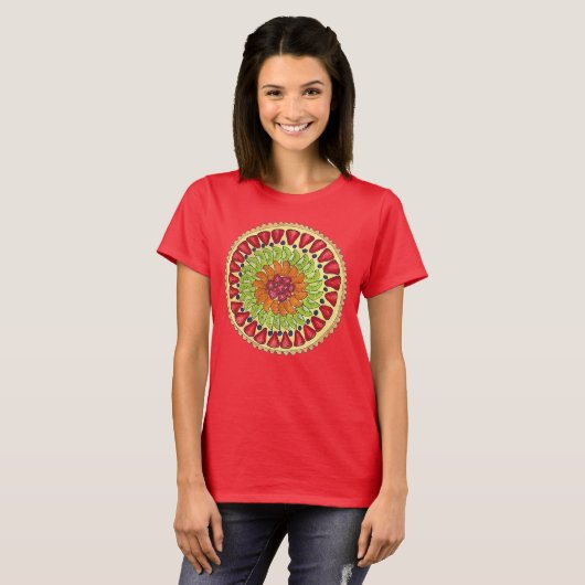 Tarte aux Fruits Fruit Tart Pie T-shirt (Voorkant volledig)