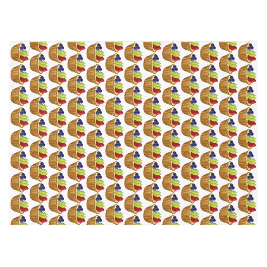 Tarte aux Fruits Fruit Tart Pie Tafelkleed (Voorkant (Horizontaal))