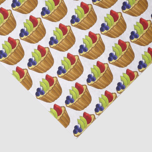 Tarte aux Fruits Fruit Tart Pie Tissuepapier (Detail)