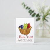 Tarte aux Fruits Fruit Tart Pie Visitekaartje (Staand voorkant)