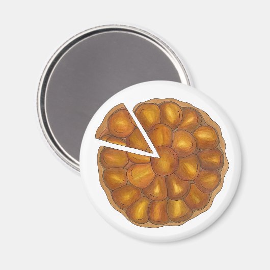 Tarte Tatin French Apple Fruit Tart Pie Pastry Magneet (Voorkant / Achterkant)