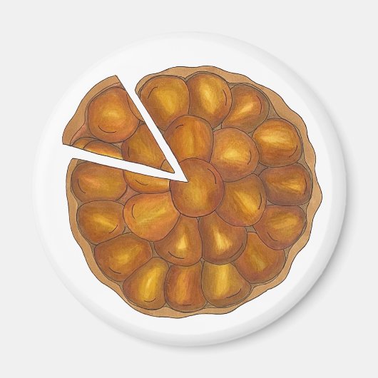 Tarte Tatin French Apple Fruit Tart Pie Pastry Magneet (Voorkant)