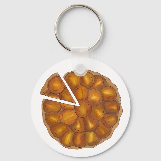 Tarte Tatin French Apple Fruit Tart Pie Pastry Sleutelhanger (Voorkant)