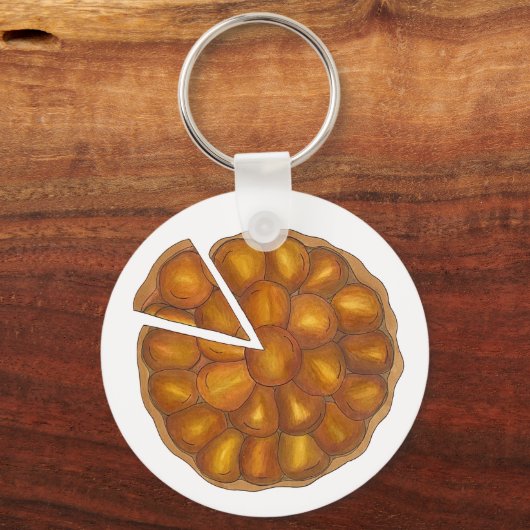 Tarte Tatin French Apple Fruit Tart Pie Pastry Sleutelhanger (Achterkant)
