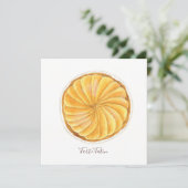 Tarte Tatin waterverf Kaart (Staand voorkant)
