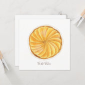 Tarte Tatin waterverf Kaart (Voorkant / Achterkant in situ)