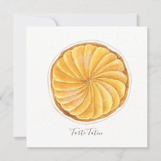 Tarte Tatin waterverf Kaart (Voorkant)