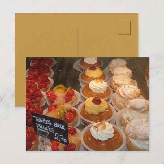 Tartes aux fruts - Franse banketbakkersindustrie Briefkaart (Voorkant / Achterkant)