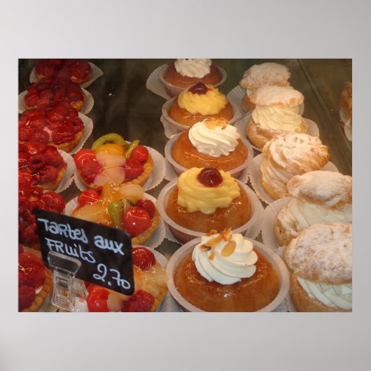 Tartes aux fruts - Franse banketbakkersindustrie Poster (Voorkant)