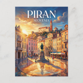 Tartini-plein Slovenië Briefkaart
