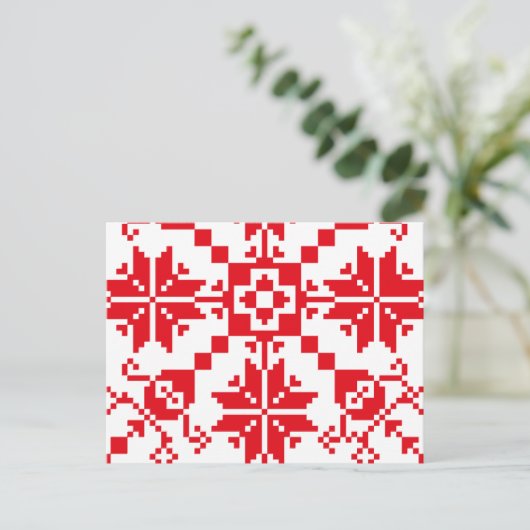 Tartlau Rot Briefkaart (Staand voorkant)