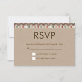 Tarton en Stippen Autumn Brown RSVP (Voorkant)