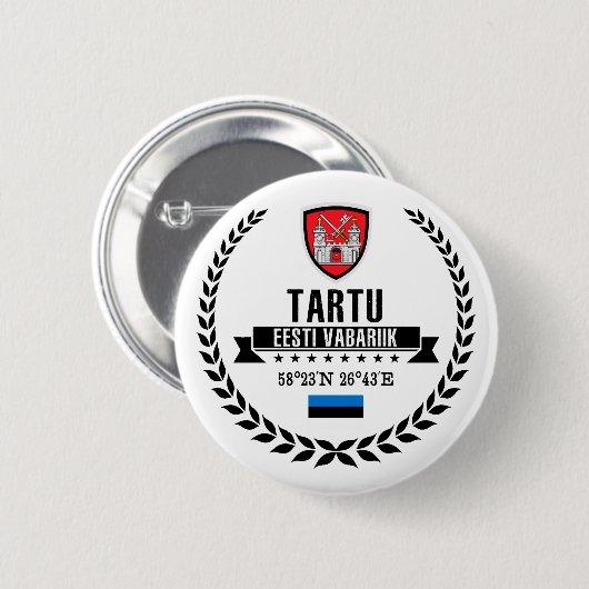Tartu Ronde Button 5,7 Cm (Voorkant /achterkant)