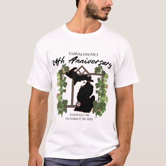 TarValon.Net 24e Jubileum Partij Licht Shirt (Voorkant)