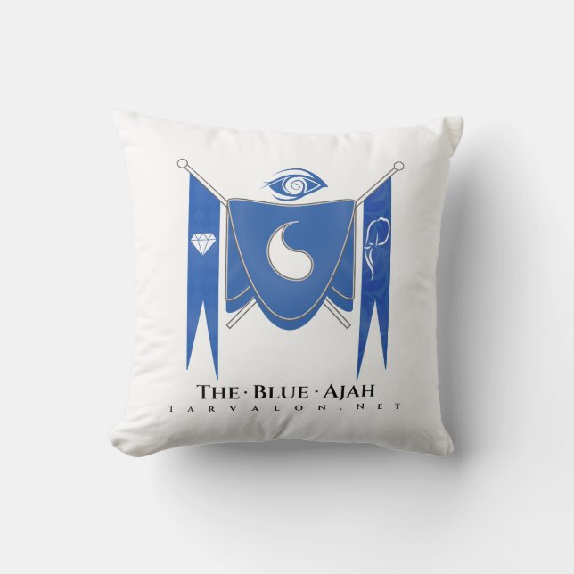 TarValon.Net Blue Banner Regalia Pillow Kussen (Voorkant)